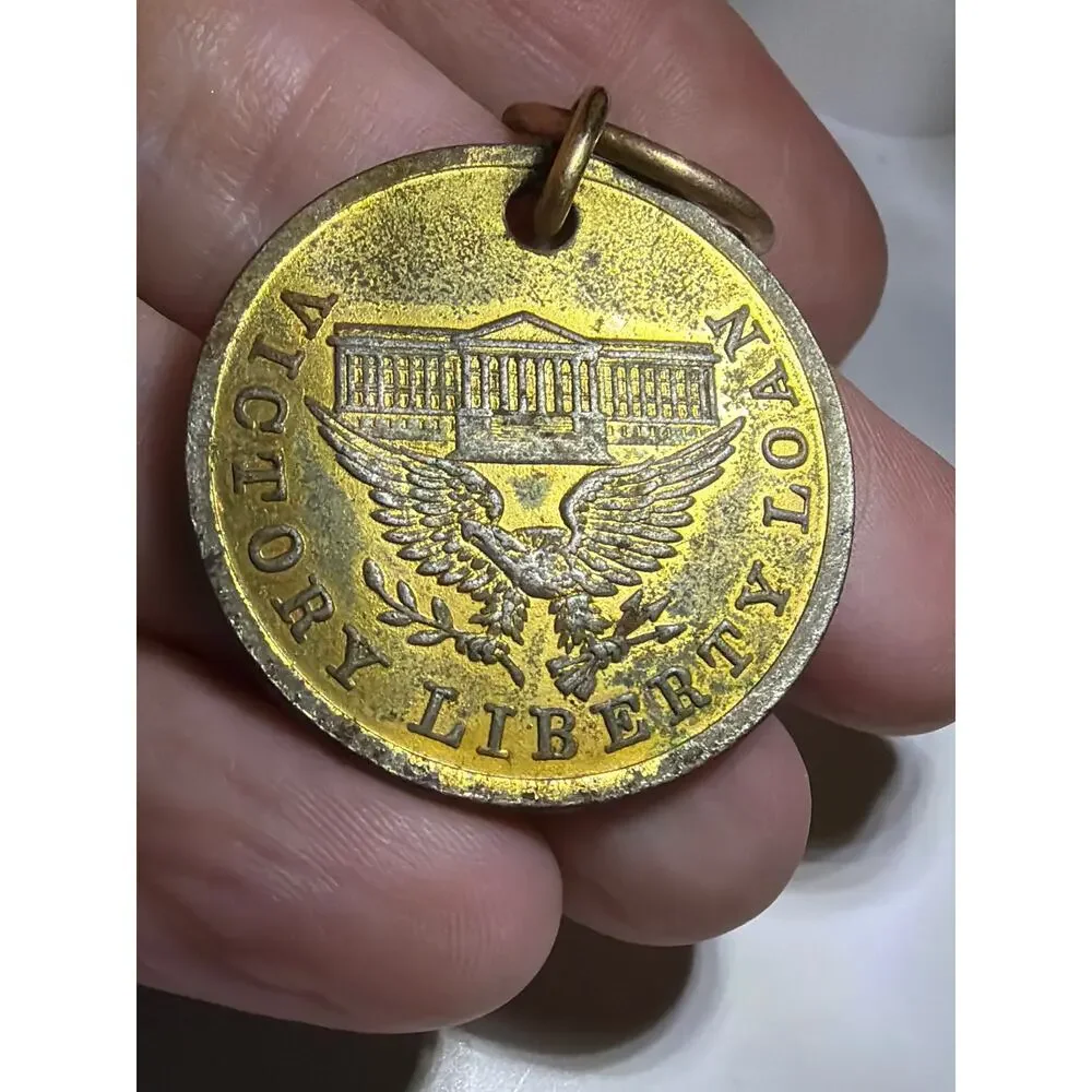 WWI US Treasury Liberty Loan Award Medal Captured German Cannon Patriotic Token